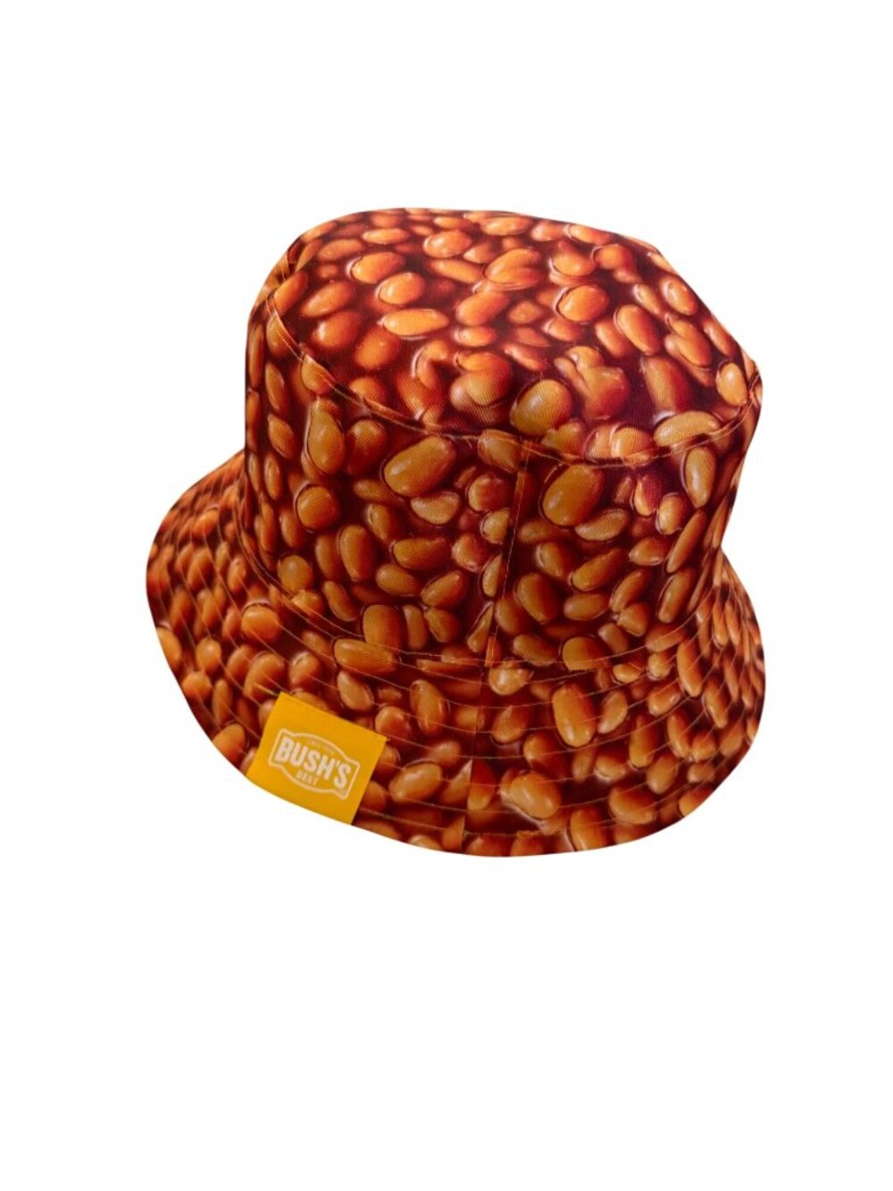 BUSH’S Baked Beans Print Unisex Bucket Hat NEW NWOT - Picture 3 of 5